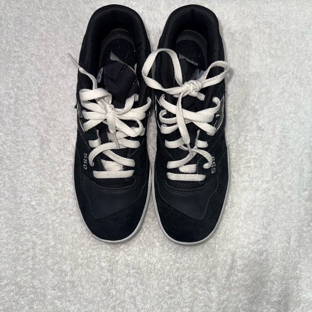 New Balance Black Sneakers with White Accents